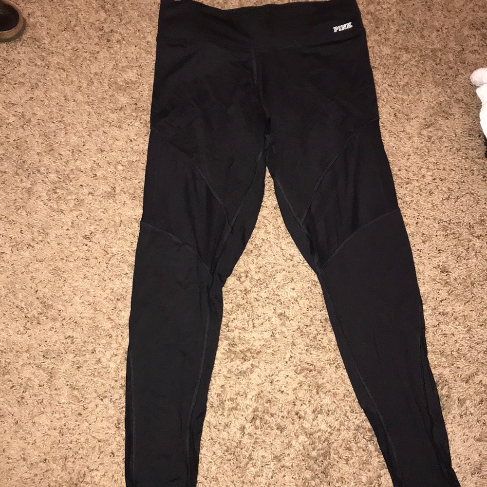 mesh cut out pink leggings